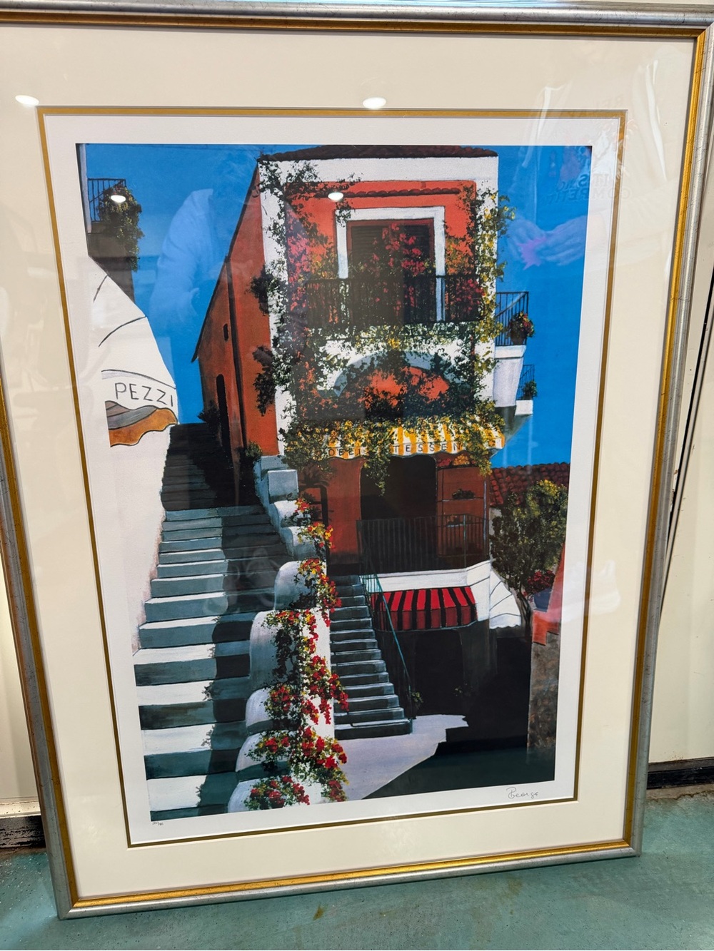Beautiful Framed Print Signed P. Georgia 30x40